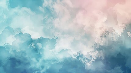 Soft Focus Clouds with Pastel Hues