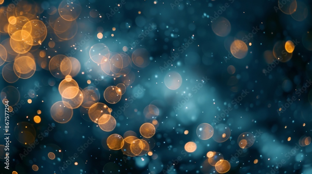 Poster blurred bokeh background with soft focus light effects