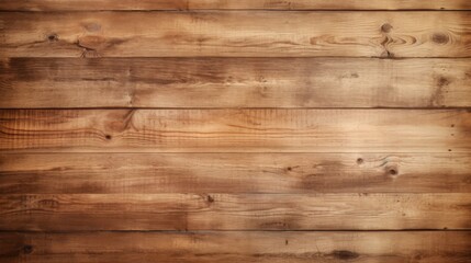 Fototapeta premium This image features light brown wooden planks arranged horizontally, showcasing natural knot patterns and grains, giving it a rustic and earthy appearance suitable for interior design.