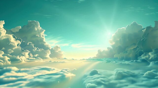 Stunning cloud formations at sunset