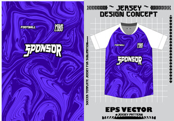 Sports jersey t-shirt design concept vector template, Football jersey concept with front and back view for Cricket, soccer, Volleyball, Rugby, tennis and
