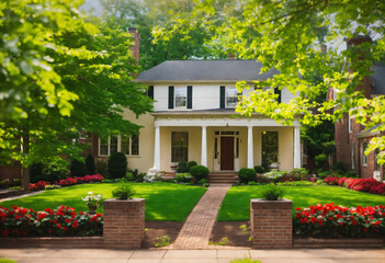 Naklejka premium house in the park