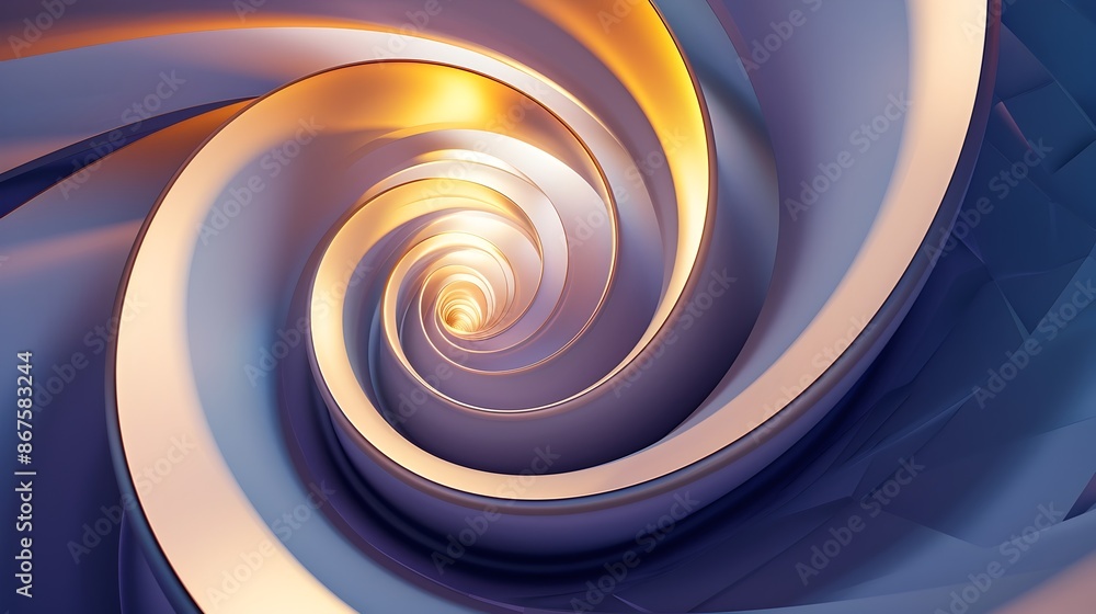 Poster captivating swirling abstract pattern in vibrant gradient colors