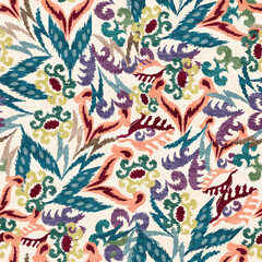 abstract cloth motif patterns, abstract ikat, abstract backgrounds, carpet motifs.	
