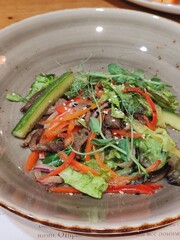 Fresh vegetable salad in bowl