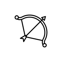 Bow Arrow Icon Set Archery Illustrations for Hunting and Sport Activities