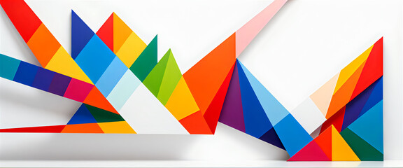 illustrazione con elementi geometrici a tema minimalista astratto contemporaneo