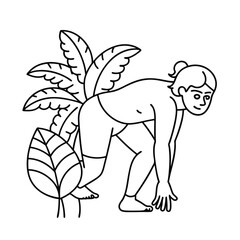 Yoga coloring pages for coloring book