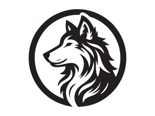 Hand drawn animal silhouette illustration