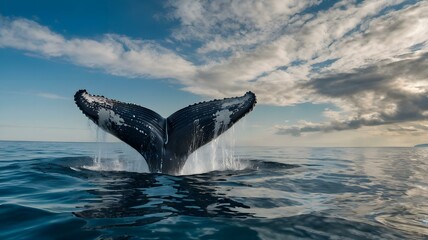 Fototapeta premium クジラ/フィン