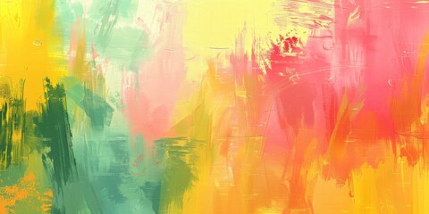 Fototapeta premium Vibrant and dynamic abstract art, bursting with colorful brush strokes, ignites creativity and joy in viewers