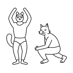 Yoga coloring pages for coloring book