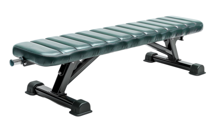 The weight bench is made of heavy-duty steel and is built to last., isolate on white background