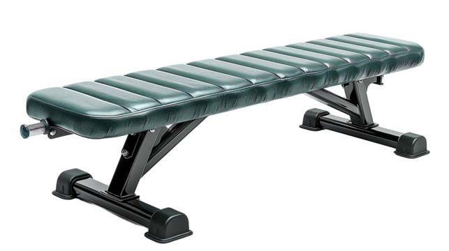 The weight bench is made of heavy-duty steel and is built to last., isolate on white background