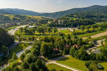 Małopolska, Muszyna widok z drona