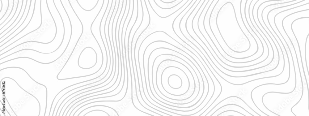 Poster abstract lines background contour maps vector illustration. geographic grid map abstract wave paper 