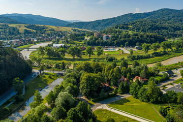 Małopolska, Muszyna widok z drona © Maciej G. Szling
