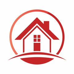       House logo vector art illustration.
