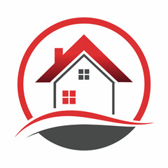       House logo vector art illustration.
