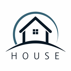       House logo vector art illustration.
