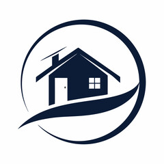       House logo vector art illustration.
