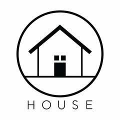       House logo vector art illustration.
