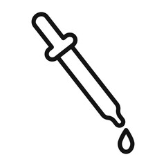 Eye Dropper Icon Collection Medical Tool Illustrations for Healthcare and Laboratory Use