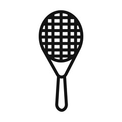 Tennis Racquet Icon Collection Sports Gear Illustrations for Fitness and Recreation