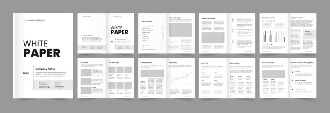 white paper design whitepaper layout template