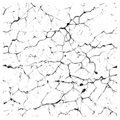 Abstract Cracked Line Pattern Illustration