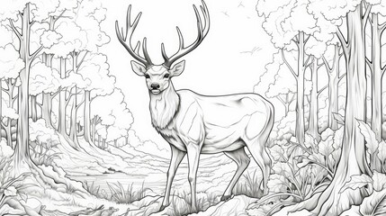 deer in the forest