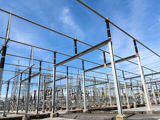 230kV Bus Bar in Air Insulated Substation (AIS) Switchyard