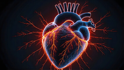 heart with fire