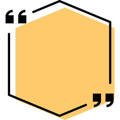 Quote Frame Blank Template. Quote Box Icon. Talk Remark Quotation Frame. Vector Illustration	