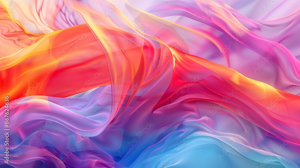 Canvas Prints space colorful abstract background - vibrant nebula sky with galactic clouds and celestial stars, co