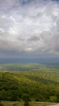 Lush savanna cloud timelapse