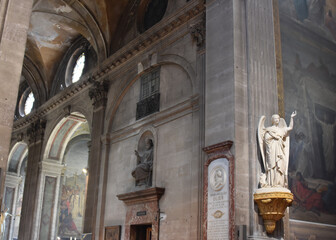 st Sulpice church, treet of paris, beauty of paris architecture of paris, symbole of paris