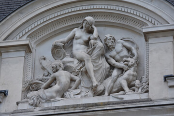 Obraz premium view of he garden of plants, natural history museum, The garden of Paris. Beauty of Paris. Tourism Paris. The best Garden in Paris