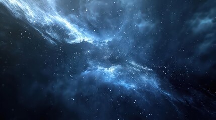 Fototapeta premium A hidden dark matter cloud, glowing faintly in the depths of space., image of galaxy universe space beautiful like magic in dream.