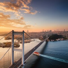 Obraz premium AI generated view of Istanbul