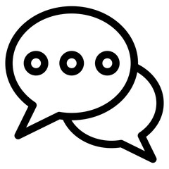 Obraz premium Chat Bubble Icon Element For Design