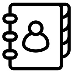 Address Book Icon Element For Design