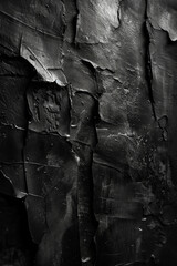 Abstract Black Cracked Surface Texture with Dramatic Lighting