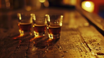 shots of whiskey