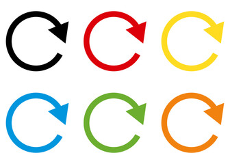 回転矢印イラストセット