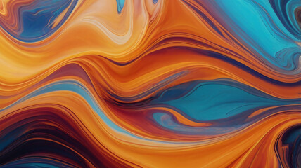 render of abstract background, multicolor liquid, liquid splatters