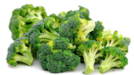 Broccoli on a white background