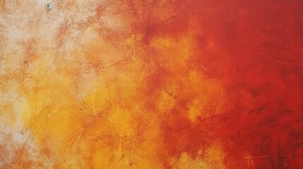 An abstract image showcasing a vivid red to yellow gradient with extensive texturing, this artwork brings out dynamic hues and a visually engaging surface rich in color depth.