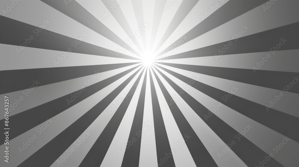 Canvas Prints vector illustration of grey sun burst ray background with blank copy space for text, ideal for graph