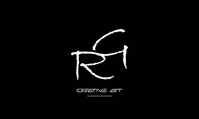 GR, RG, G, R abstract letters logo monogram